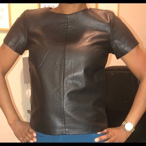 Leather top